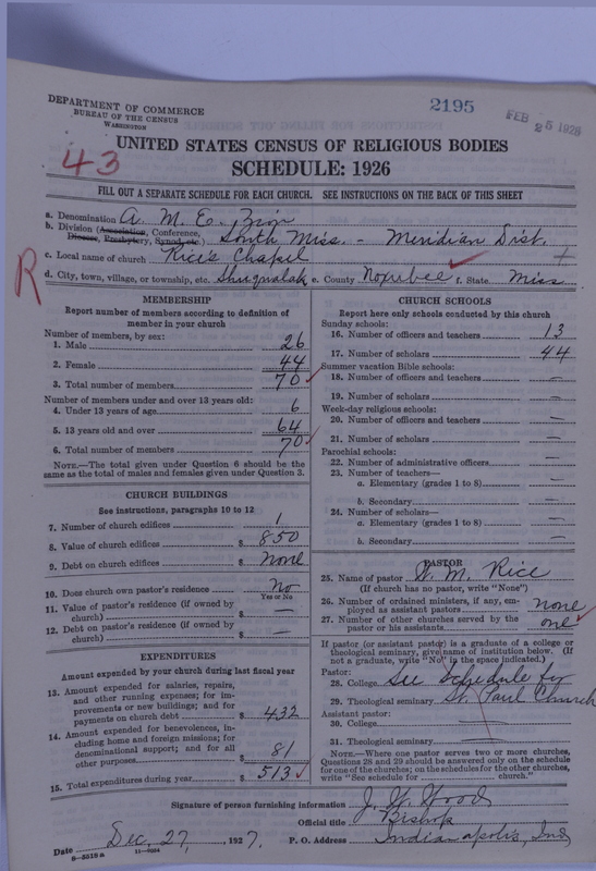 Scan of African Methodist Episcopal Zion Church: 2195