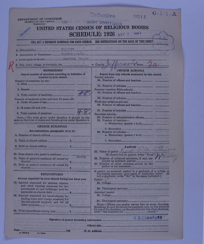 Scan of Negro Baptists: 9311