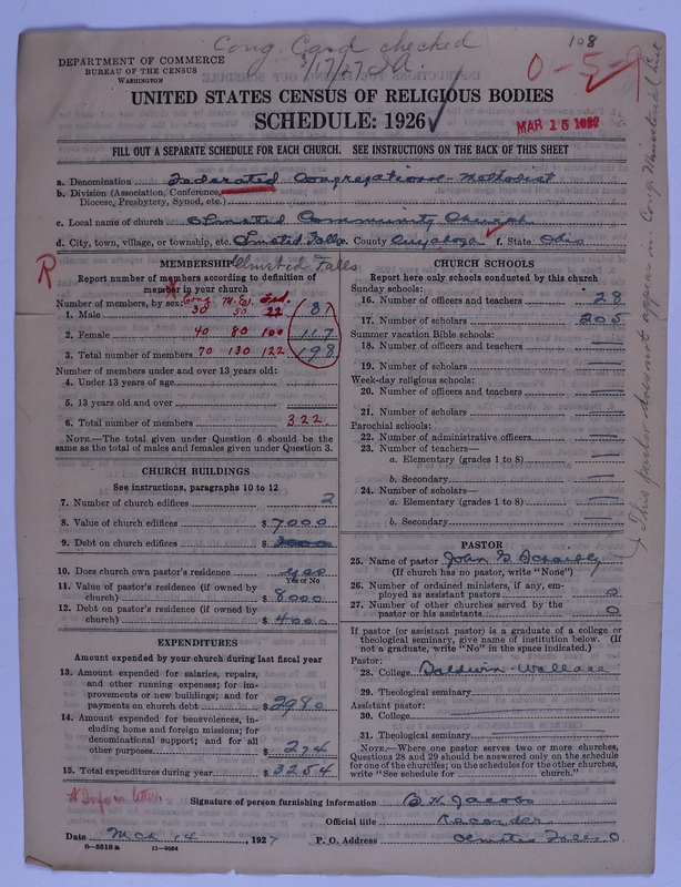 Scan of Federated Churches: 108