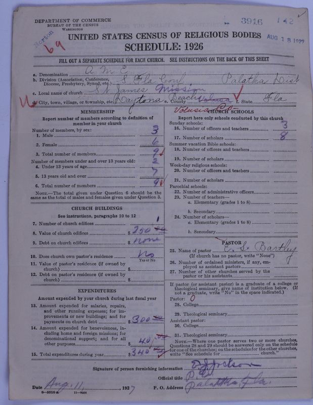 Scan of African Methodist Episcopal Church: 3916