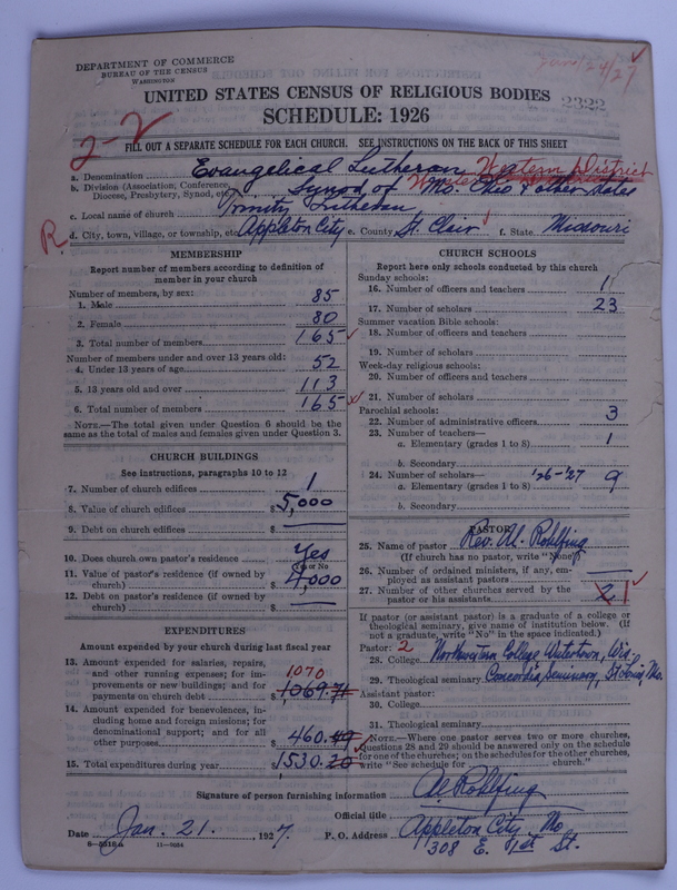 Scan of Evangelical Lutheran Synodical Conference of America: Evangelical Lutheran Synod of Missouri, Ohio, and Other States: 2322