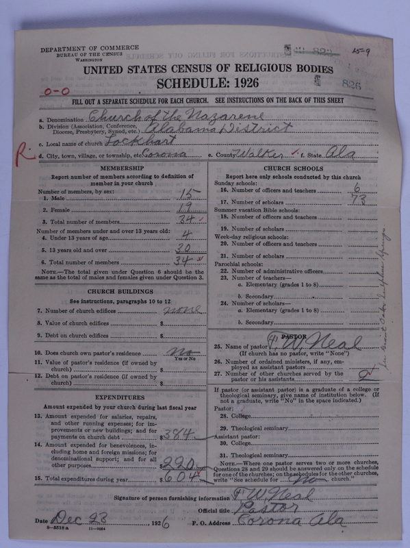 Scan of Church of the Nazarene: 826