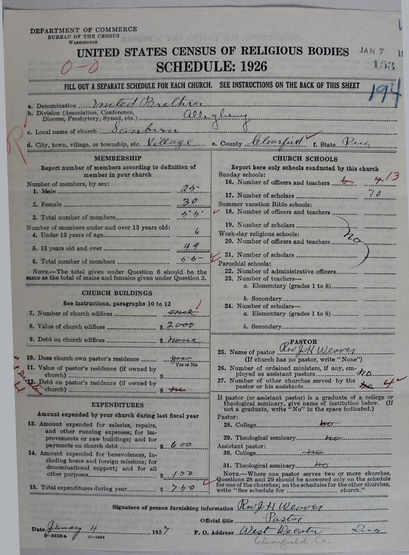 Scan of Church of the United Brethren in Christ: 153