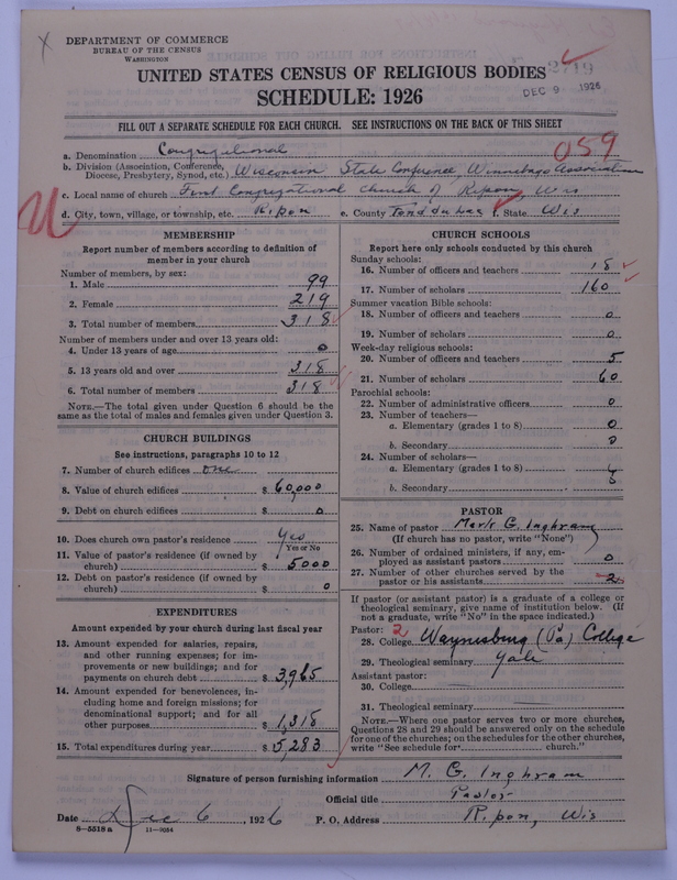 Scan of Congregational Churches: 2719