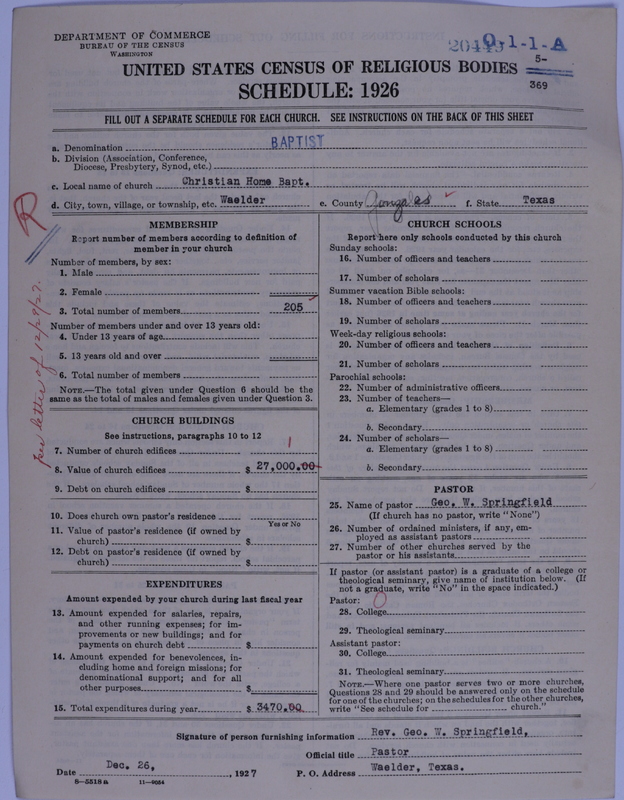Scan of Negro Baptists: 20449