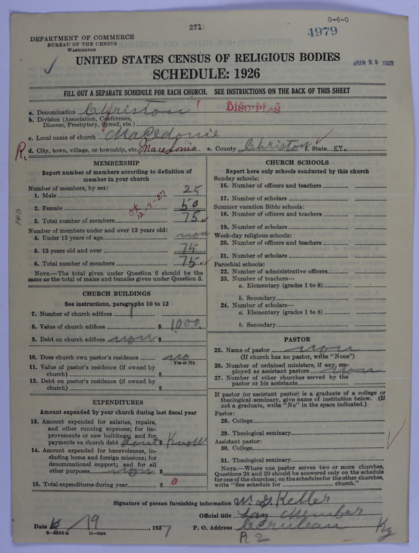 Scan of Disciples of Christ: 4979