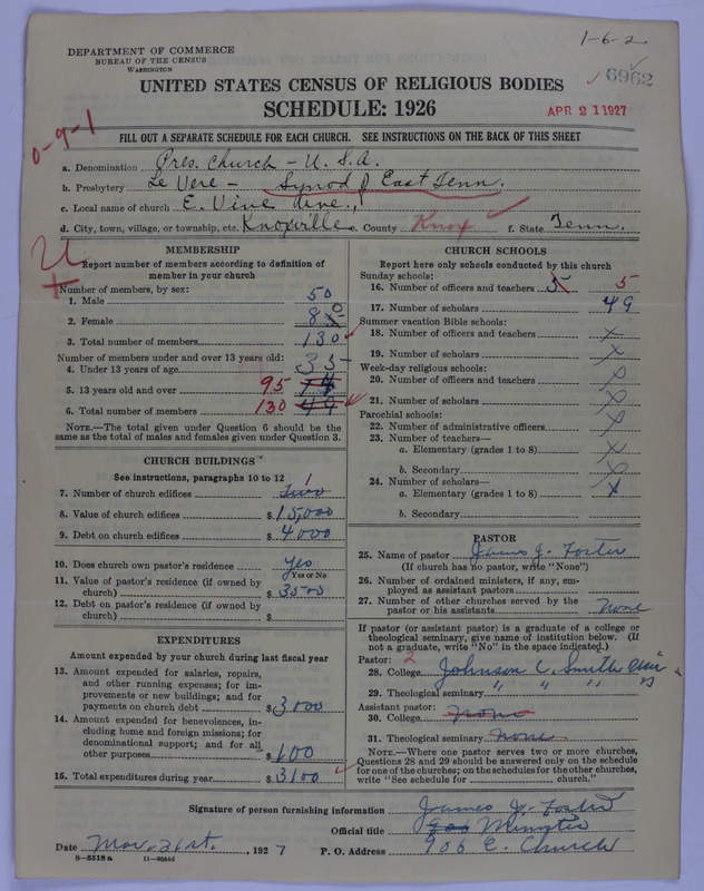 Scan of Presbyterian Church in the United States of America: 6962