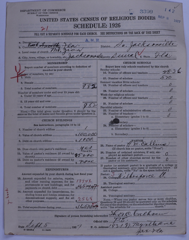 Scan of African Methodist Episcopal Church: 3399