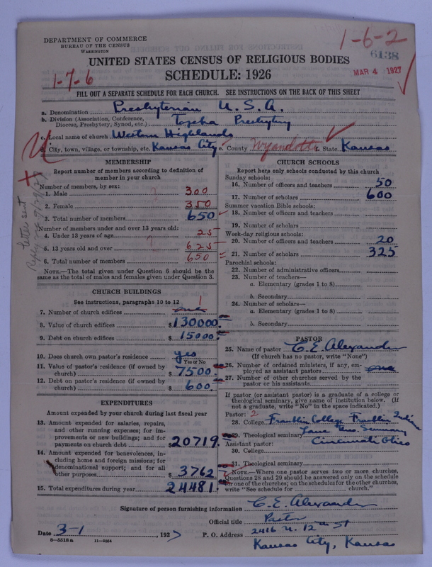 Scan of Presbyterian Church in the United States of America: 6138