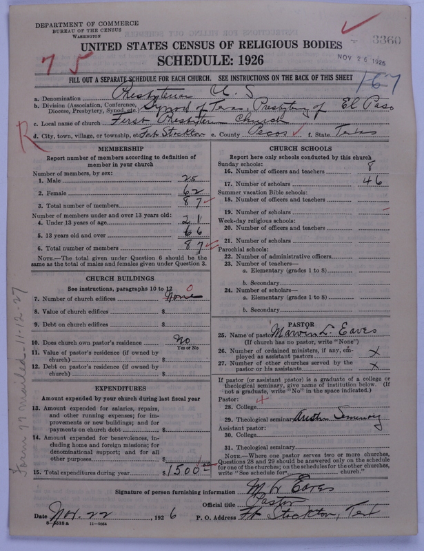 Scan of Presbyterian Church in the United States: 3360