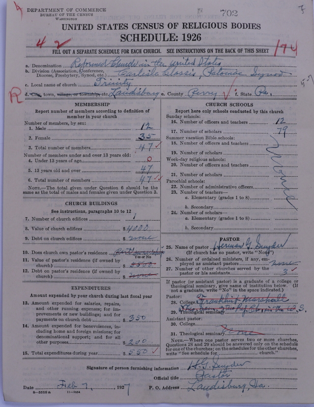 Scan of Reformed Church in the United States: 702