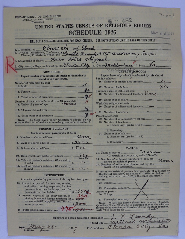 Scan of Church of God (Headquarters, Anderson, Ind.): 482