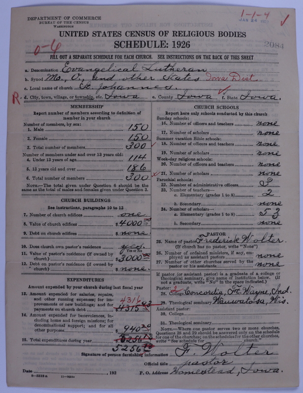 Scan of Evangelical Lutheran Synodical Conference of America: Evangelical Lutheran Synod of Missouri, Ohio, and Other States: 2084