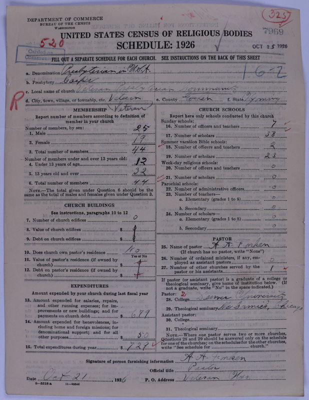 Scan of Presbyterian Church in the United States of America: 7969