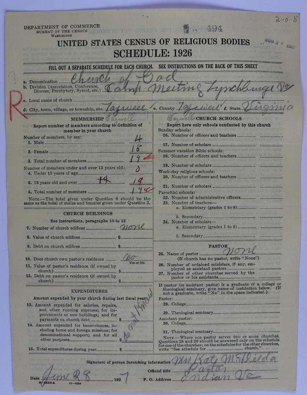 Scan of Church of God (Headquarters, Anderson, Ind.): 494
