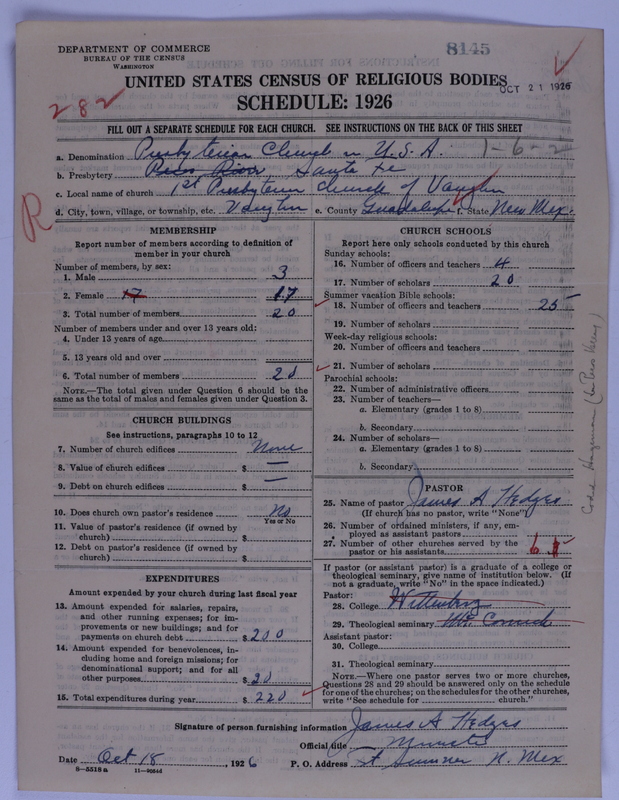 Scan of Presbyterian Church in the United States of America: 8145
