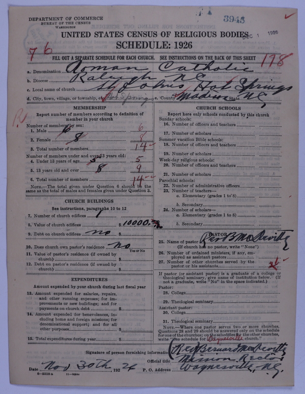 Scan of Roman Catholic Church: 3945