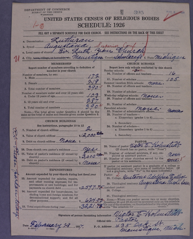 Scan of Evangelical Lutheran Augustana Synod of North America: 395