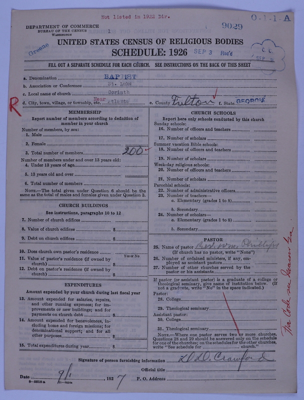 Scan of Negro Baptists: 9029