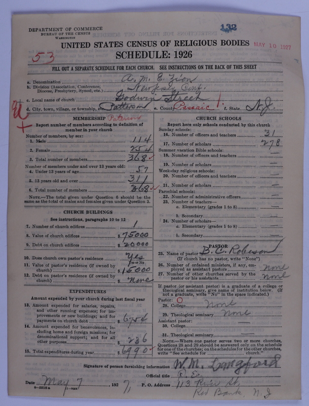 Scan of African Methodist Episcopal Zion Church: 132