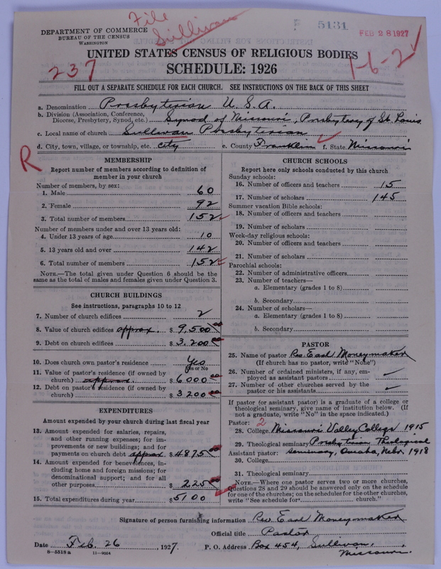 Scan of Presbyterian Church in the United States of America: 5131