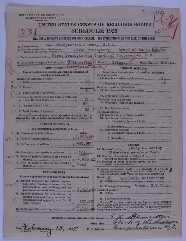 Scan of Presbyterian Church in the United States of America: 5453