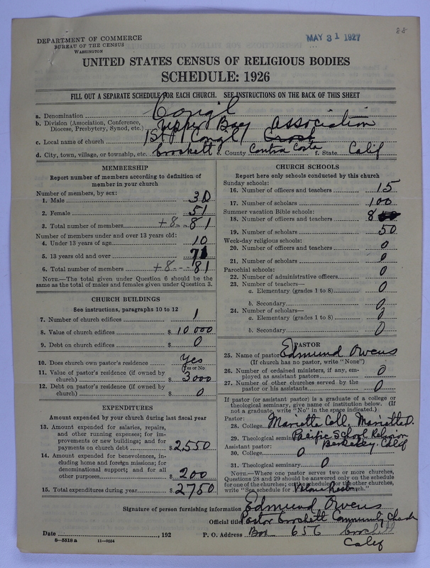 Scan of Federated Churches: 88