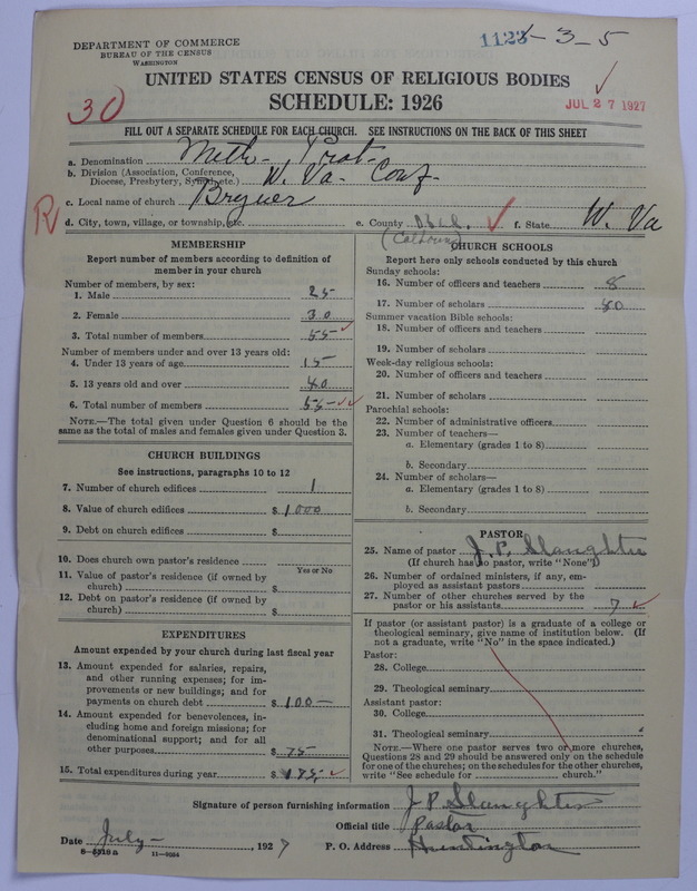 Scan of Methodist Protestant Church: 1123