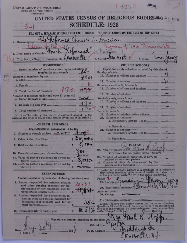 Scan of Reformed Church in America: 425