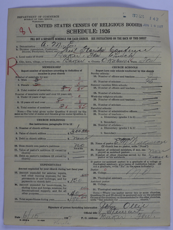 Scan of African Methodist Episcopal Church: 3743