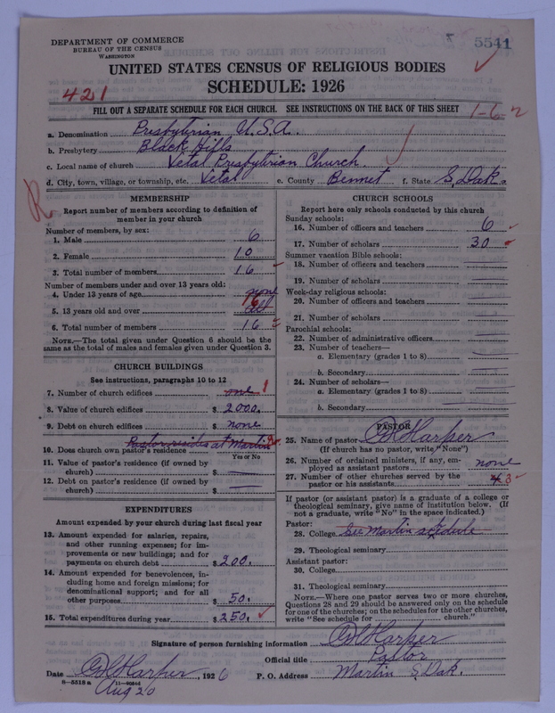 Scan of Presbyterian Church in the United States of America: 5541