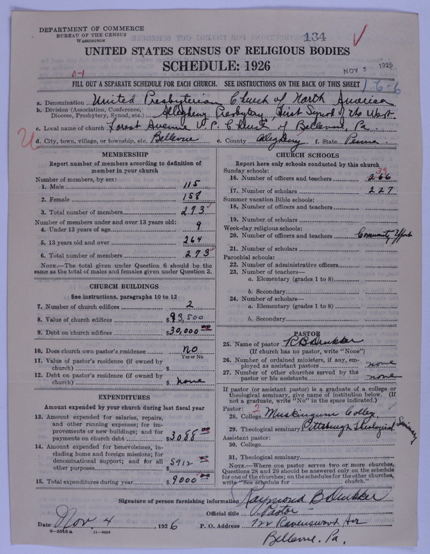 Scan of United Presbyterian Church of North America: 134