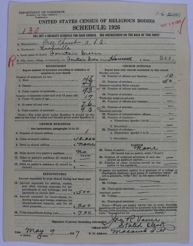 Scan of Presbyterian Church in the United States of America: 3587