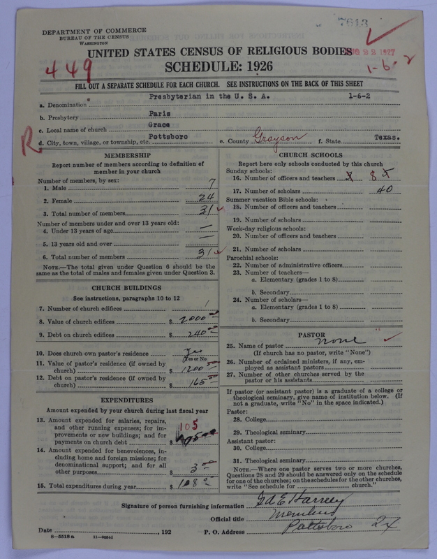 Scan of Presbyterian Church in the United States of America: 7613