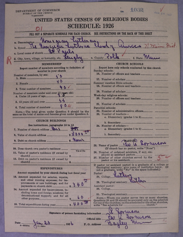 Scan of Norwegian Lutheran Church of America: 1032