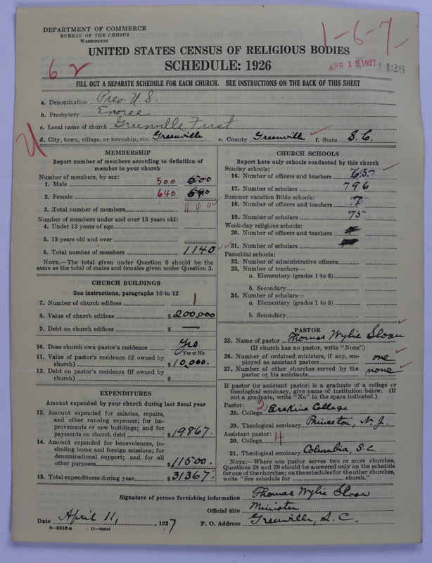 Scan of Presbyterian Church in the United States: 1426