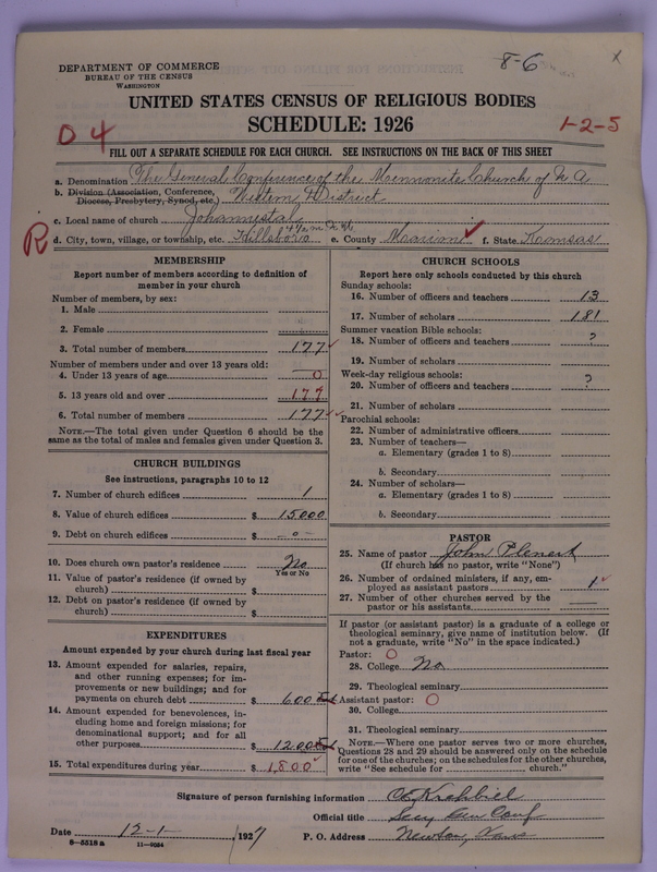 Scan of General Conference of the Mennonite Church of North America: 86
