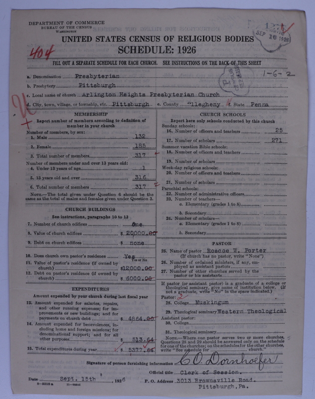 Scan of Presbyterian Church in the United States of America: 1277