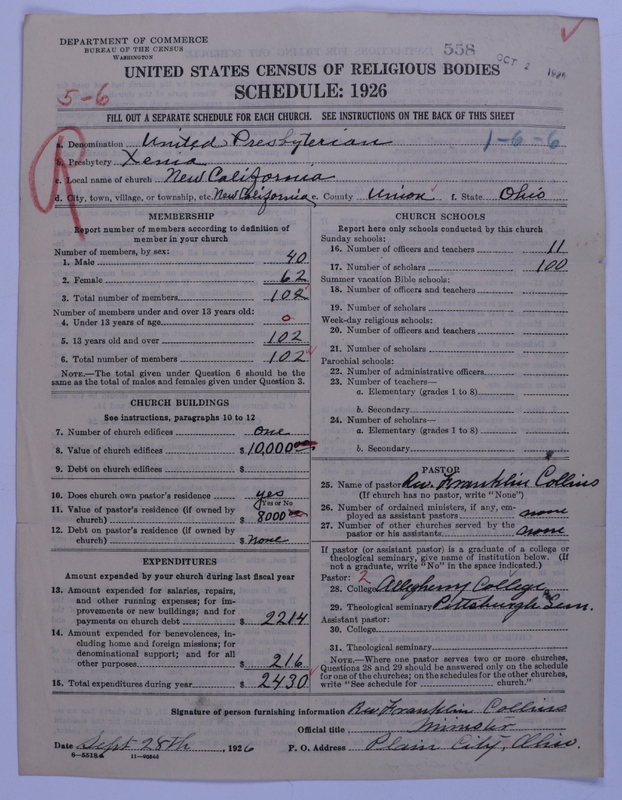 Scan of United Presbyterian Church of North America: 558