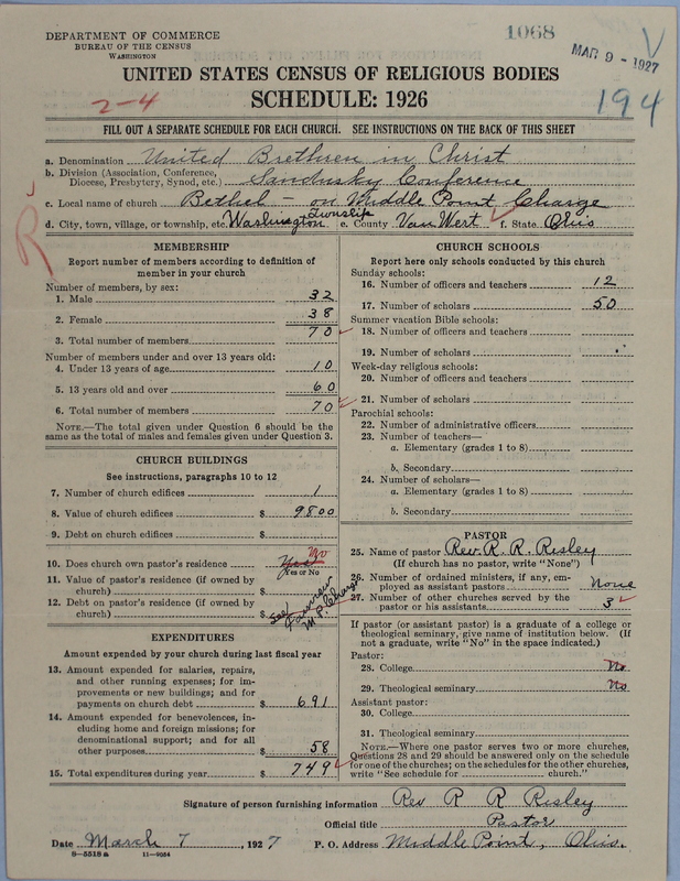 Scan of Church of the United Brethren in Christ: 1068