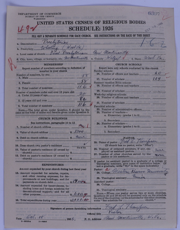 Scan of Presbyterian Church in the United States of America: 6397