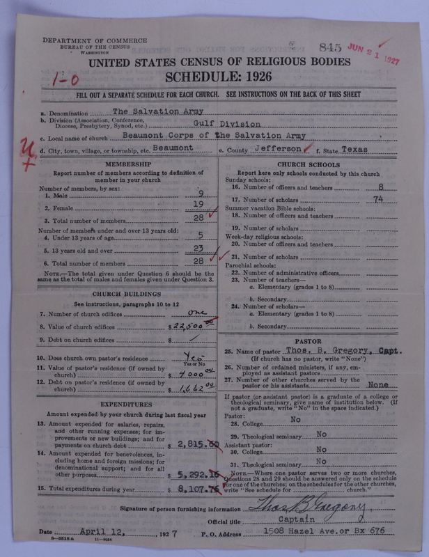 Scan of Salvation Army: 845
