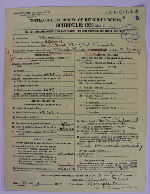 Scan of Negro Baptists: 5336