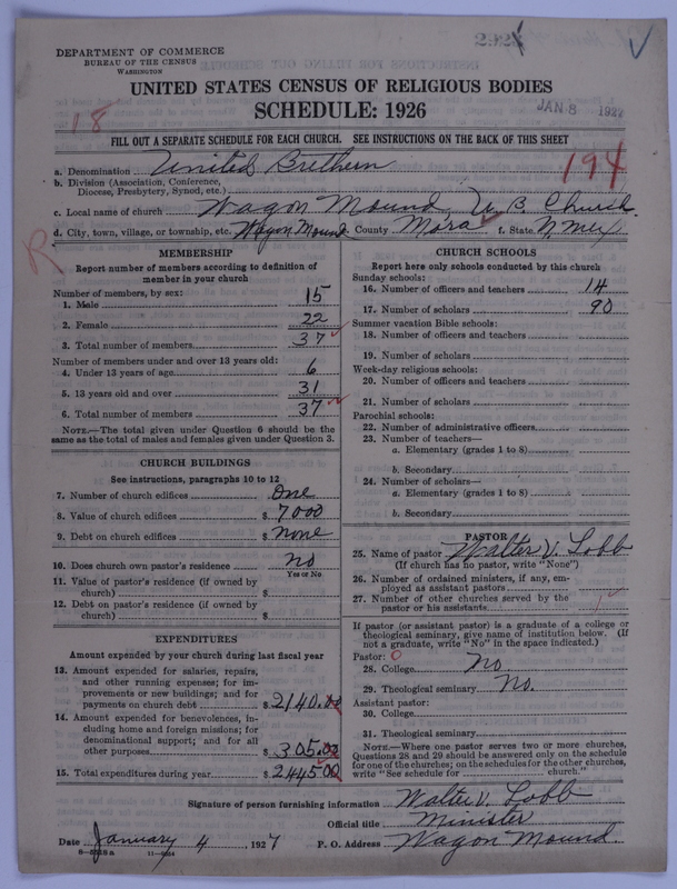 Scan of Church of the United Brethren in Christ: 2921