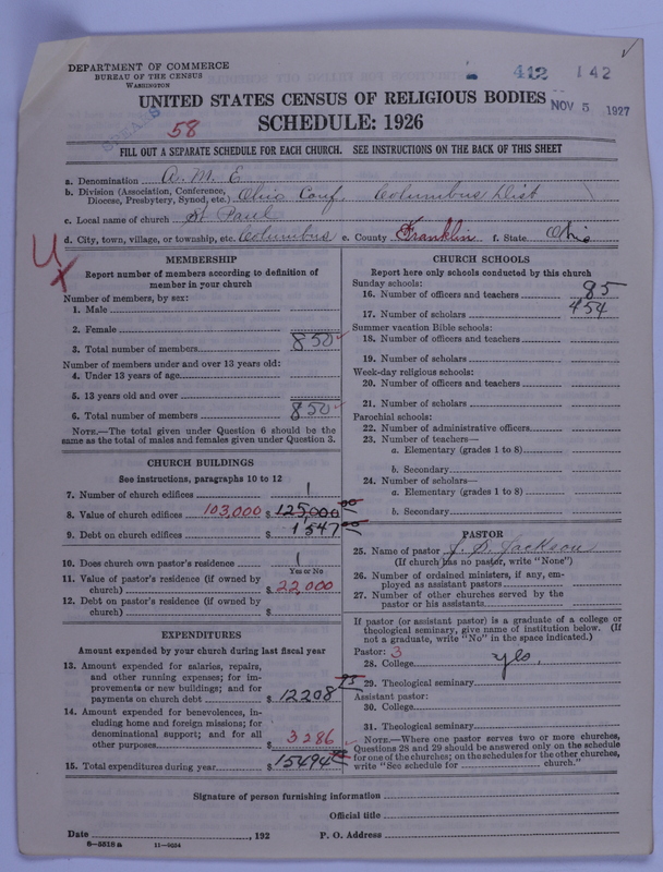 Scan of African Methodist Episcopal Church: 412