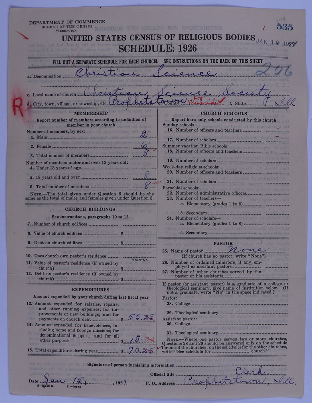 Scan of Church of Christ, Scientist: 535