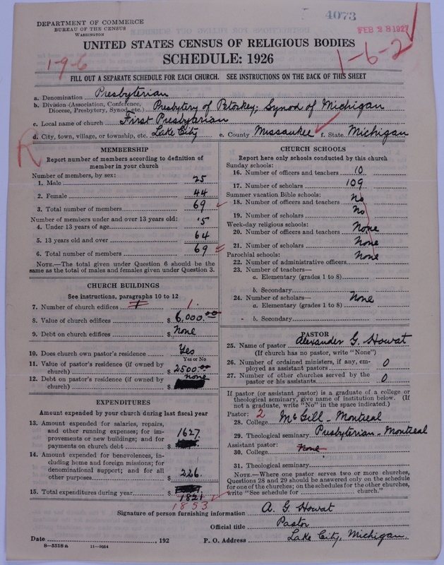 Scan of Presbyterian Church in the United States of America: 4073