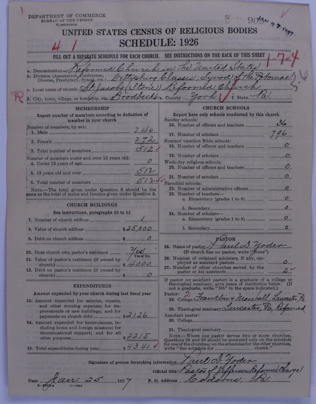 Scan of Reformed Church in the United States: 909