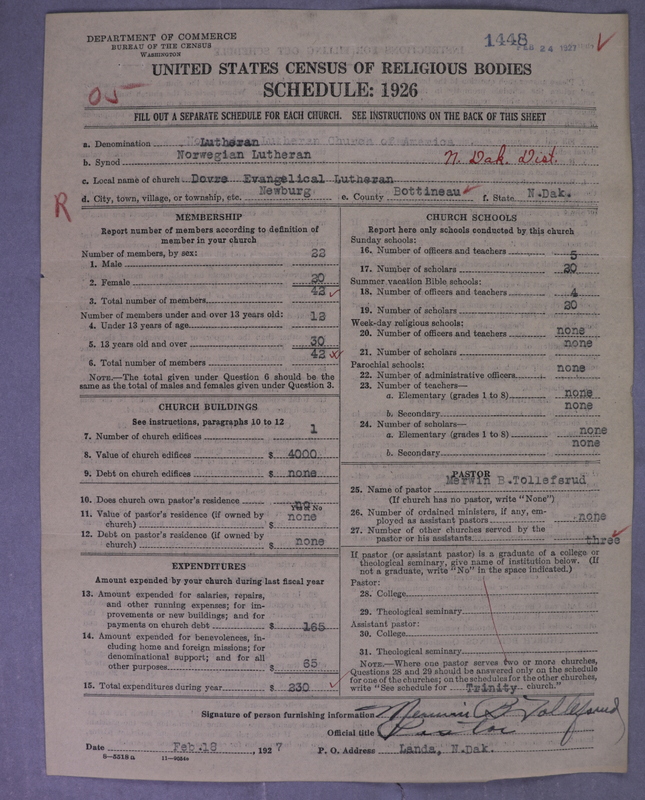 Scan of Norwegian Lutheran Church of America: 1448