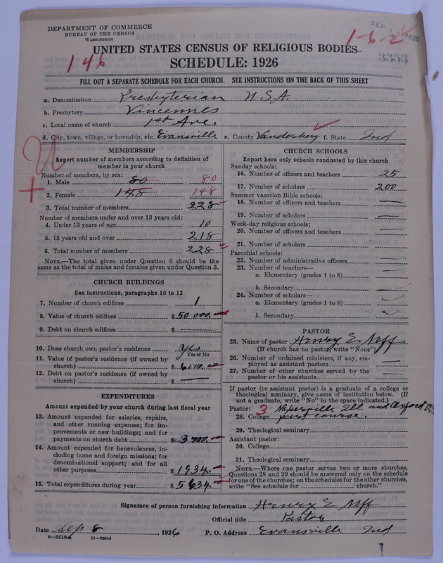 Scan of Presbyterian Church in the United States of America: 3353